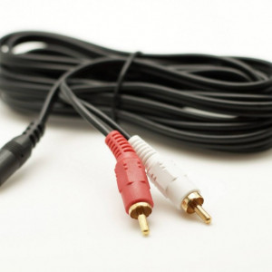 Cablu Jac 3,5 Stereo Tata -2 Rca Tata Lungime 10m