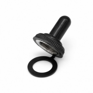 Capac de Protectie Negru pentru Intrerupator cu Maneta, cu Filet Metalic