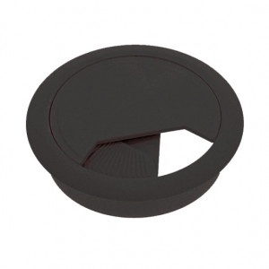 Capac trecere cabluri plastic negru D60