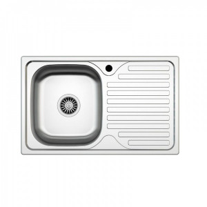Chiuveta pentru blat ZLN 9188 Inox anticalcar, Cuva stanga 48x78 cm