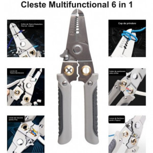 Cleste multifunctional pentru cabluri 6 in1 - Img 8