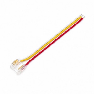 Conector Banda LED COB Monocolor 12mm 3 Pini cu Cablu 10cm Set 10 Buc YOA3P-12-1 - Img 2