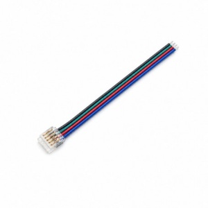 Conector Banda LED SMD RGBW 10mm 5 Pini cu Cablu 10cm Set 10 Buc YCA5P-10-1 - Img 2