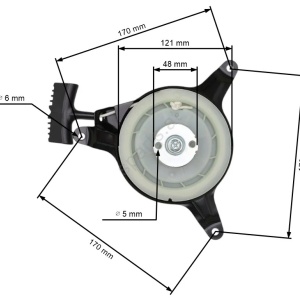 Demaror compatibil Honda GXV 120, GXV 140, GXV 160, MTD THORX 35 - Img 3
