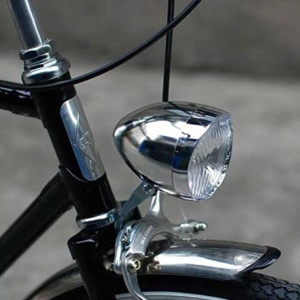Far LED pentru bicicleta matrial ABC (plastic ) cu 3 led , batteri 3xAAA - Img 3