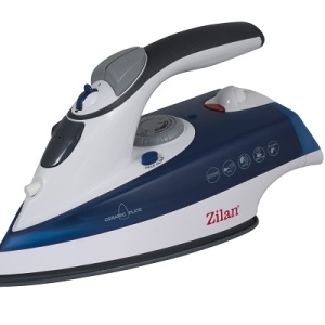 Fier de calcat talpa ceramica ZILAN ZLN-8082,Albastru Putere 2200W, calcare cu aburi si uscata, functie autocuratare,