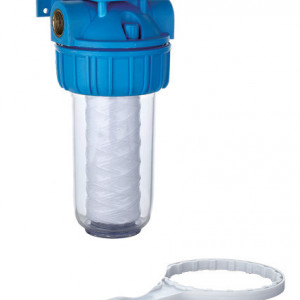Filtru apa 10" cu cartus bumbac, filet interior 1"