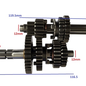 Grup pinioane cutie viteze ATV 110cc, 12mm - Img 3