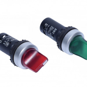 Intrerupator cu maneta 22mm EB2-10D, verde sau rosu