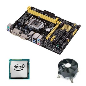 Kit Placa de Baza Asus H81M2, Intel Dual Core i3-4130, Cooler
