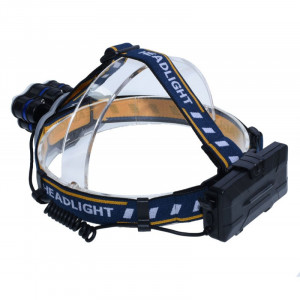 Lanterna de cap 4+2 LED si 2 acumulatori 3,7V Li-Ion - Img 3
