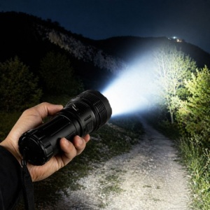 Lanterna Profesionala LED Ultra Puternica cu LED Central Laser, 19 LED-uri, Acumulator 44650, Incarcare Type-C KH-W536 - Img 7
