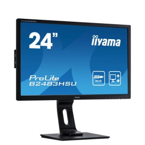 Monitoare LED Iiyama ProLite B2483HSU-B1DP, 24 inci Full HD