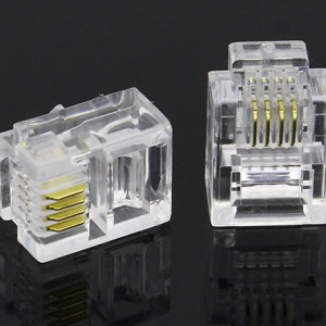 Mufa Telefon Plastic RJ11 100b/Set