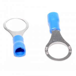 Papuci electrici izolati albastru tip inel Ø 10mm, 100 buc/set - Img 2