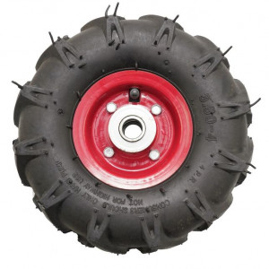 Roata roaba cu crampoane TT ax 20mm si rulment 3.50-4 4PR