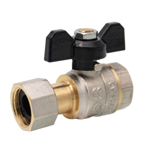 Robinet sferic tip fluture cu olandez 1/2"FF