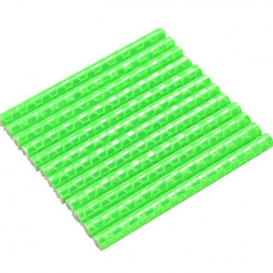 Set 12 ornamente din material reflectorizant pentru spite bicicleta, diferite culori - Img 5