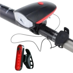 Set far si stop led pentru bicicleta cu incarcare USB si telecomanda