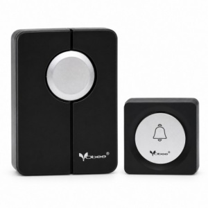 Sonerie Fără Fir cu 38 Melodii, Rază 100 m, Neagră X3