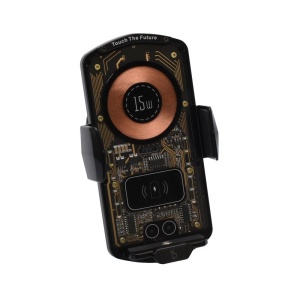 Suport Auto A6 cu Incarcare Wireless 15W si Touch Control - Img 4