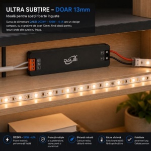 Sursa Alimentare LED 24V 100W 4,1A Ultra Slim 13mm - Img 4