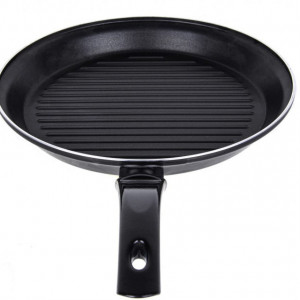 Tigaie aluminiu grill rotunda 28 cm