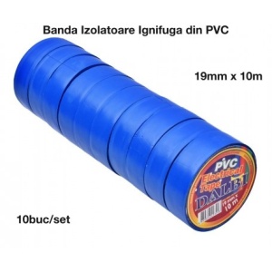 Banda Izolier Albastra 19mm x 10m - Set/10buc - Img 6