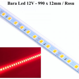 Bara cu 72 led SMD 5050, 12V, 990x12x1mm: albastru, rosu, verde, galben - Img 4