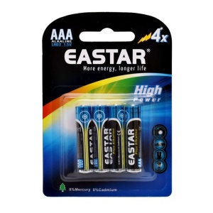 Baterie Eastar R3 - AAA 1,5V Alcalina High Performance - 4 buc / set