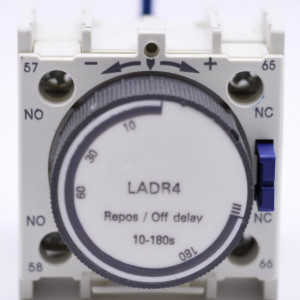 Bloc De Contact Auxiliar De Timp LADR4 10-180s 1 NO + 1 NC
