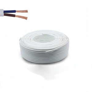 Cablu electric plat alb 2x1.5mm (MYYUP) 100m/rola