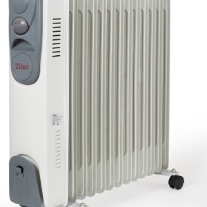 Calorifer electric ZILAN ZLN-2128, 11 elementi, Putere 2500 W, 3 trepte de putere, Termostat de siguranta, Termostat reglabil