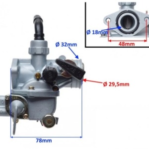 Carburator compatibil Honda ATC70, ST90 - Img 2