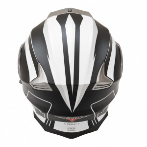 Casca moto FGN flip-up, cu ochelari incorporati, negru + gri mat - Img 4