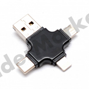 Cititor de carduri Micro USB OTG - Micro USB, USB C si iPhone - Img 2