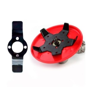 Disc motocoasa 5 lame, protectie, pentru sapat, plivit, tuns iarba, diametru gaura ax 25mm