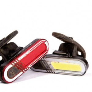 Far fata si stop spate 7 LED, reincarcabile USB