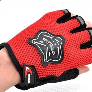 Far fata zoom, stop spate laser, manusi half finger, set kit complet, negru - Img 4