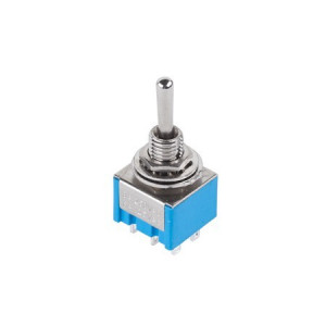 Intrerupator Basculant On-Of De Metal 6 Contacte 220V-6A INT-22011