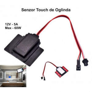 Intrerupator led touch cu senzor pentru oglinda 12V-5A / 60W - Img 3