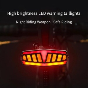 Lampă spate LED pentru bicicletă cu luminozitate ridicată Telecomandă fără fir - Img 2