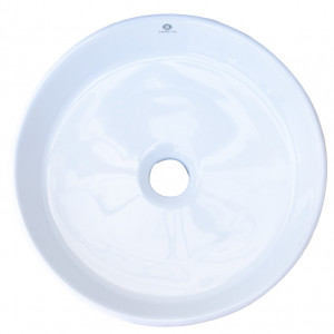 Lavoar ceramic ERMETIQ CIRCLE montaj pe blat 350x350x110