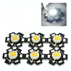 Led SMD 1W cu radiator lumina alb-rece 6500K