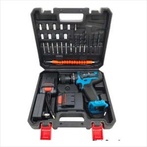 Mașină de găurit cu acumulator puternică de 24 V 2 baterii 2 viteze - Img 2