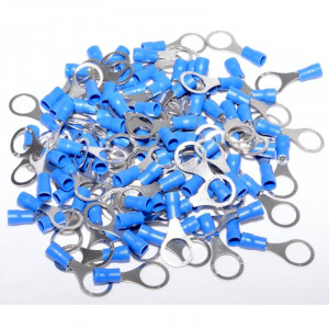 Papuci electrici izolati albastru tip inel Ø 10mm, 100 buc/set