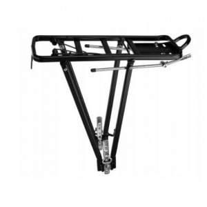 Portbagaj pentru bicicleta , prindere pe spate, din aluminiu, greutate maxima suportata 35 kg, 13 x 37.5cm, negru - Img 2