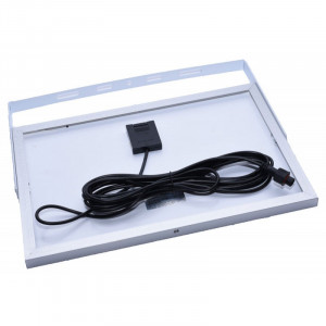 Proiector cu panou solar, senzor de lumina si telecomanda 40W - Img 3