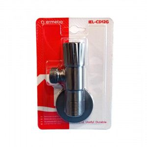 Robinet coltar inox fumuriu mat 1/2x3/4" - Img 2