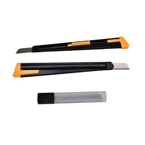 Set 2 Cutter Mini din Metal cu Lama ingusta 9mm si Rezerva - Img 5